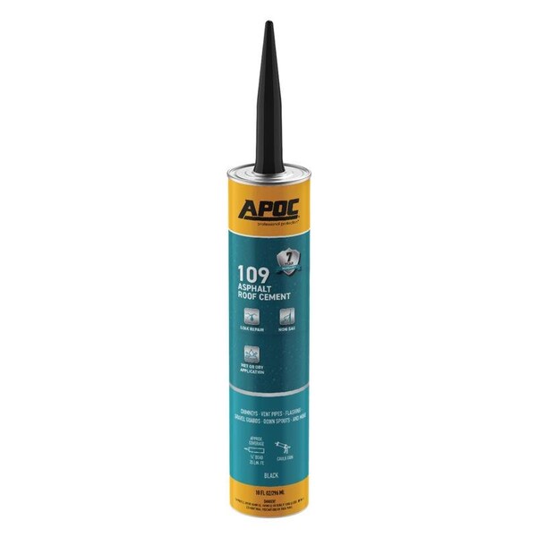 Apoc APOC Black Asphalt Roof Cement 10 oz AP-1099 - main